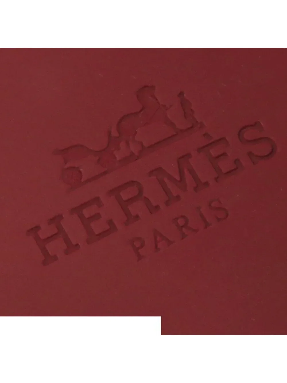 Hermes Island Bordeaux Rubber Chaine D'ancre Sandals